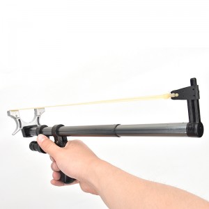 This is a small three-stage telescopic rifle catapult, which is easy to install, carry and use.