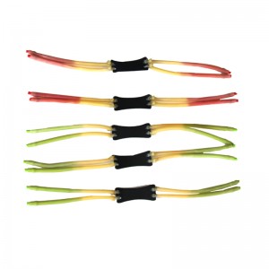 Strong 4-strand double-layer rubber band slingshot outdoor special inner piercing slingshot leather