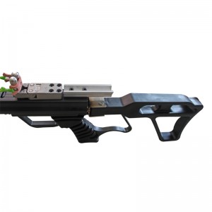 This is a new powerful multi-functional rifle catapult with flat rubber belt and powerful super catapult