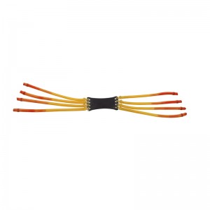 Strong 8-strand double layer rubber band slingshot outdoor special inner piercing slingshot leather