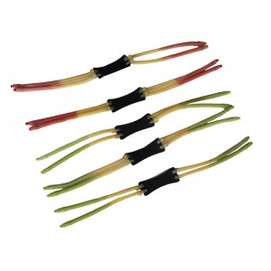 Strong 4-strand double-layer rubber band slingshot outdoor special inner piercing slingshot leather