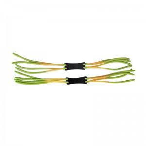 Strong 8-strand double layer rubber band slingshot outdoor special inner piercing slingshot leather