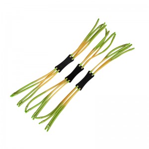 Strong 8-strand double layer rubber band slingshot outdoor special inner piercing slingshot leather