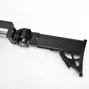 A powerful rifle slingshot with foldable rear support