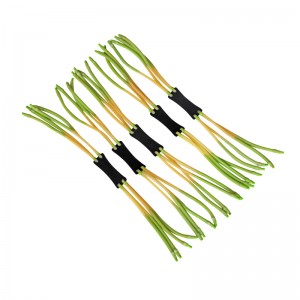 Strong 8-strand double layer rubber band slingshot outdoor special inner piercing slingshot leather