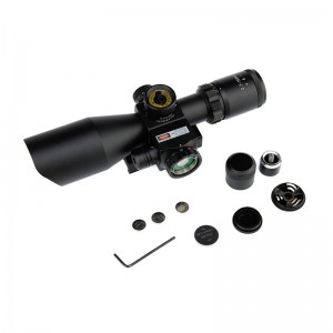 Great Standard Tactical 2.5-10×40 Red Green Laser Scope with Red Laser Sight Optic