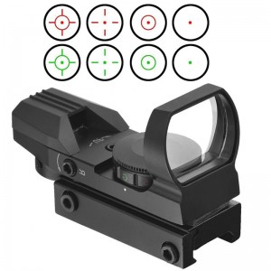 HD101 Red Dot Sight Holographic Red Green Dot Sight Scope Reflex Sight Reflex 4 Reticle Optics Scope